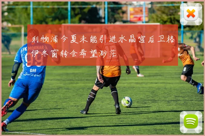 利物浦今夏未能引进水晶宫后卫格伊冬窗转会希望渺茫